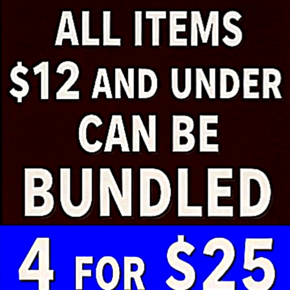 Bundle Promotion: Bundle 4 items for 12$ or less and l will make an offer of $25